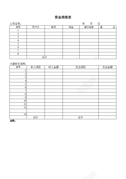 PNG透明背景免扣素材资金周报表