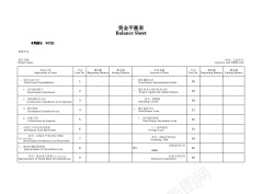 PNG透明背景免扣素材资金平衡表