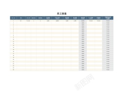 图片设计素材员工工资计算器