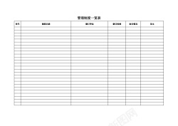 矢量管理制度一览表