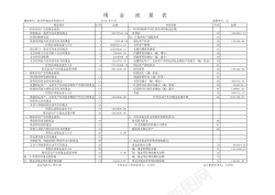 矢量免抠现金流量表