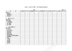 写字家禽公寓或写字楼经营情况明细表