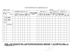 小型萝卜小型水利体制改革完成情况统计表