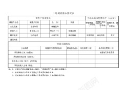 土地PNG土地调查基本情况表