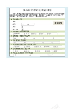 透明矢量图商品房需求市场调查结果与分析