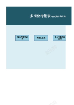 包裹查询多岗位考勤表自动统计每月考勤及查询明细