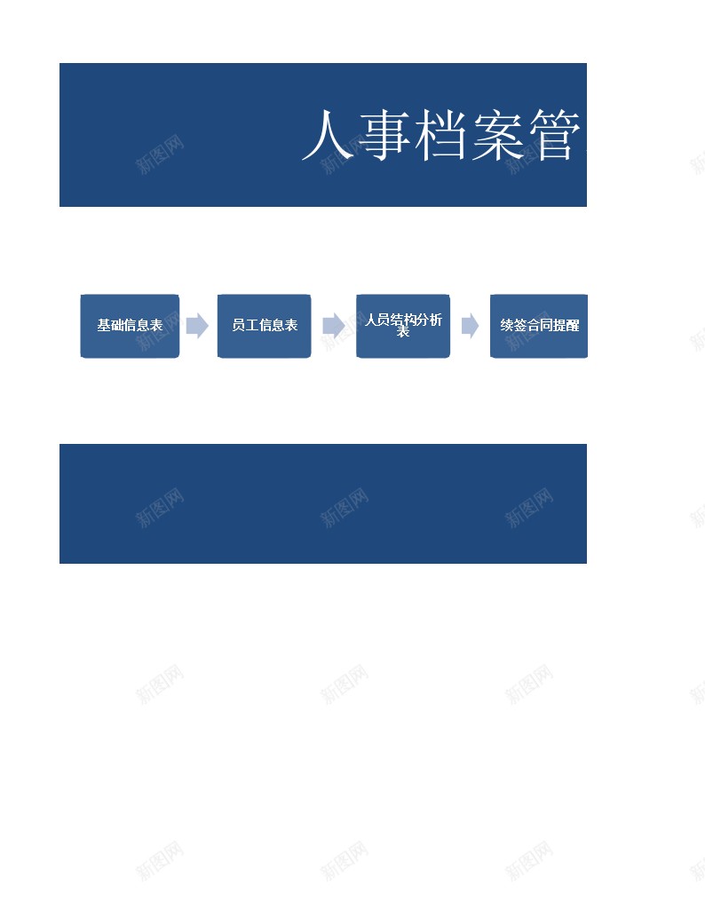 人事档案员工信息台账及人员结构分析办公Excel_新图网 https://ixintu.com 人事 人员结构 信息 信息台 分析 台账 员工 档案