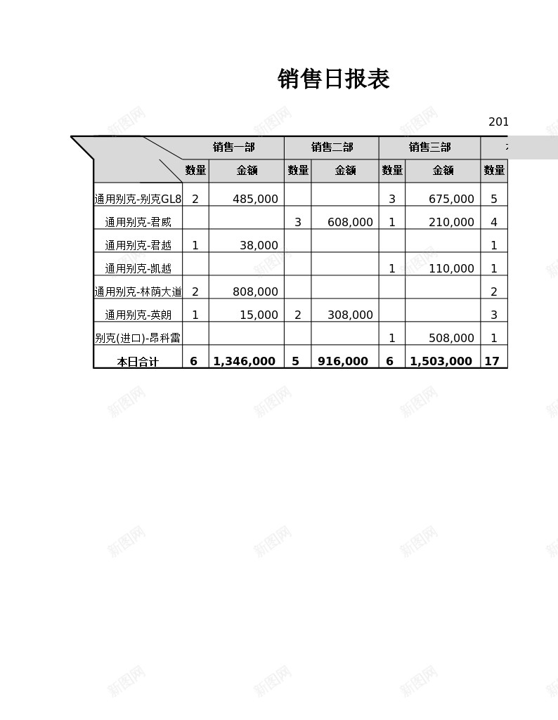 销售月报表办公Excel_新图网 https://ixintu.com 报表 月报 销售