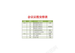 假期安排会议议程安排表