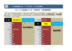 食品信息员工个人信息